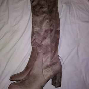 Knee-high, suede Liz Claiborne boots